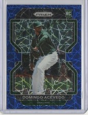 2022 Panini Prizm Domingo Acevedo Tier II Blue Velocity Prizm Rookie RC - A's