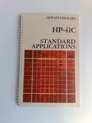Standard applications parc manual for Hewlett Packard HP 41CV Calculator - Picture 3 of 3