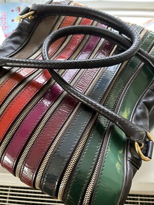D&G LILY Bag Dolce And Gabbana Brown And Multicoloured Multi Zip