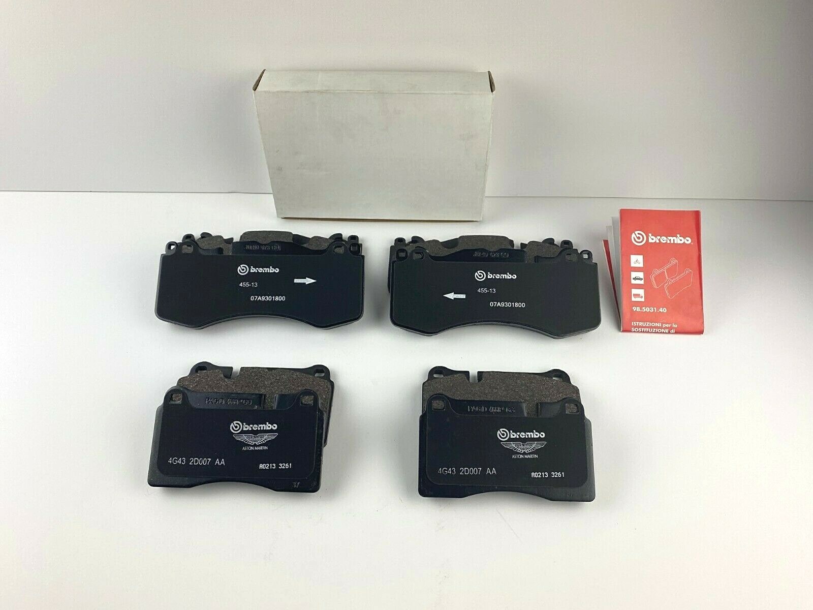 🚚Aston Martin Vantage S Front & Rear Brake Pads - Genuine