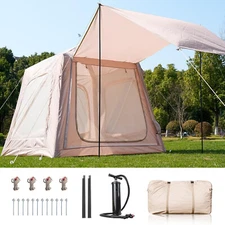 Lilypelle Inflatable Tents for Camping 2-4 Person Tent w/ Pump Canopy Easy Setup