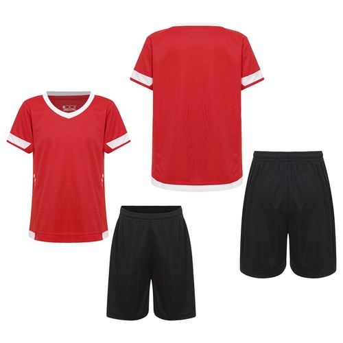 Unisex Kids Outfit Team Tracksuits Shorts Set T-shirt Suit Competition Custom - Picture 23 of 57