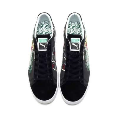 atmos × Puma Suede Vintage MIJ Sukajan Black 383609-01 Men's Size