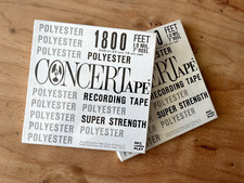 2 Vintage Radio Shack Tandy Corp 1800' Feet Polyester Concertape Sealed