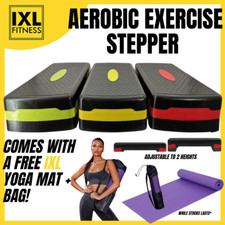 Adjustable Non-Slip Aerobic Stepper Durable Fitness Platform Home Gym Exercise
