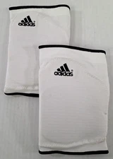 2 Pairs Adidas Team 8" Volleyball Kneepads-White/Black