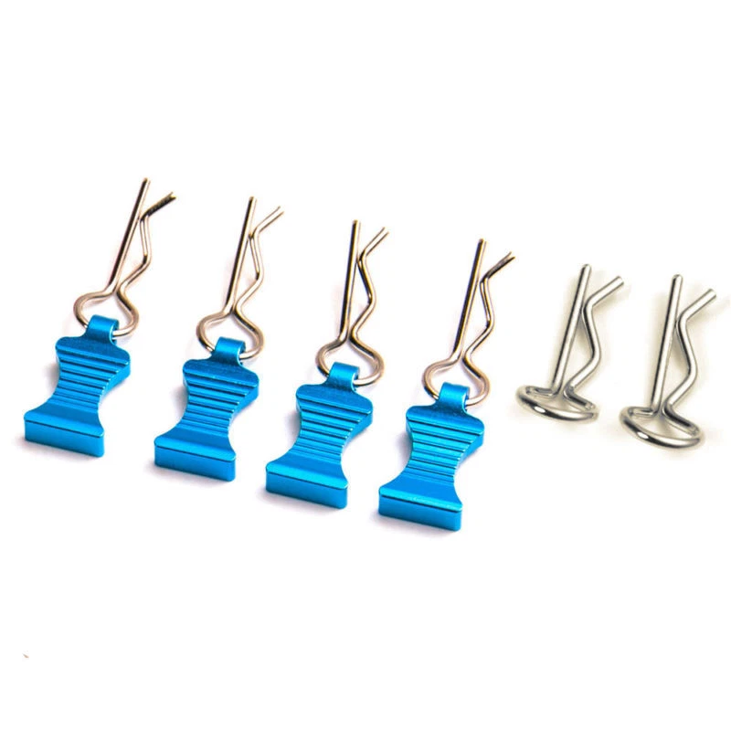 4Pcs R-type Body Shell Clips Pin with Aluminum Mount for 1/8 1/10 1/12 RC Cars - Image 4 of 4
