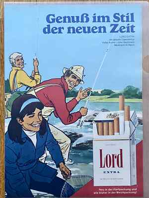 Lord Extra Angler 70s retro Original 1971 Vintage Ad Werbung Reklame