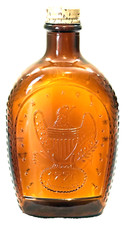 VTG 1776-1976 Log Cabin Syrup-    United  -Collector  s Ltd.-Amber Glass Bottle