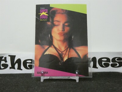 1990 Pro Set Super Stars MusiCard #65 Madonna Like a Virgin True Blue Vogue