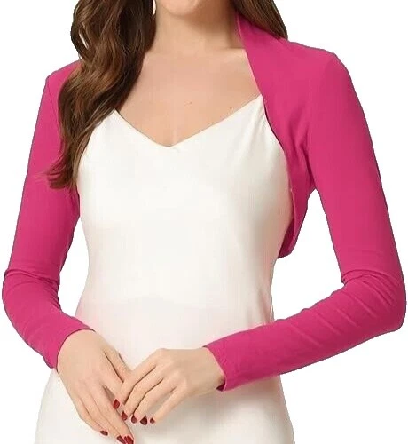 Long Sleeve Solid Shrug Sweaters for Women
