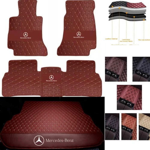 For Mercedes-Benz 1995-2025 All Models Custom Car Floor Mats Carpets Waterproof - Bild 25 von 42