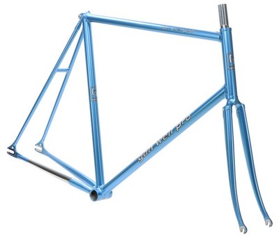 Gan Well Pro Track Fixed Gear Frameset NJS Light Blue 60cm 56.5cm