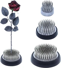 Stainless Floral Frogs Kenzan, Round Metal Flower Frog Vase Arranger Pin Holder 