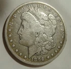 1896-O Morgan Silver Dollar VF