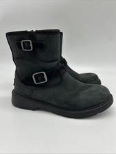 UGG black Nubuck Insulated Girls Boots Size 3