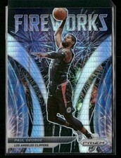 2021-22 Panini Prizm #22 Paul George Fireworks Prizms Hyper