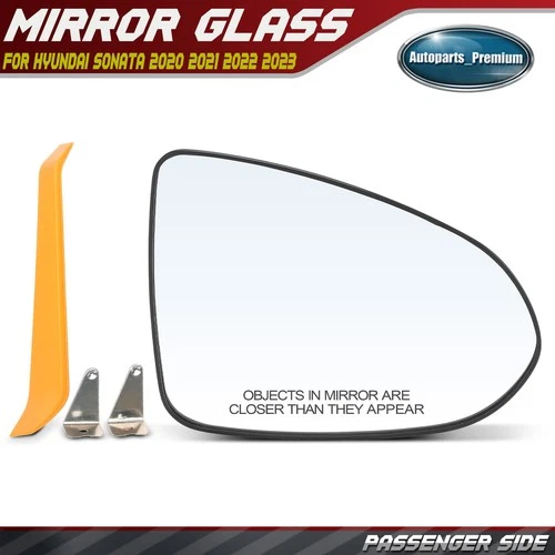 Front Passenger Mirror Glass for Hyundai Sonata 2020 2021 2022 2023 87621-L0010