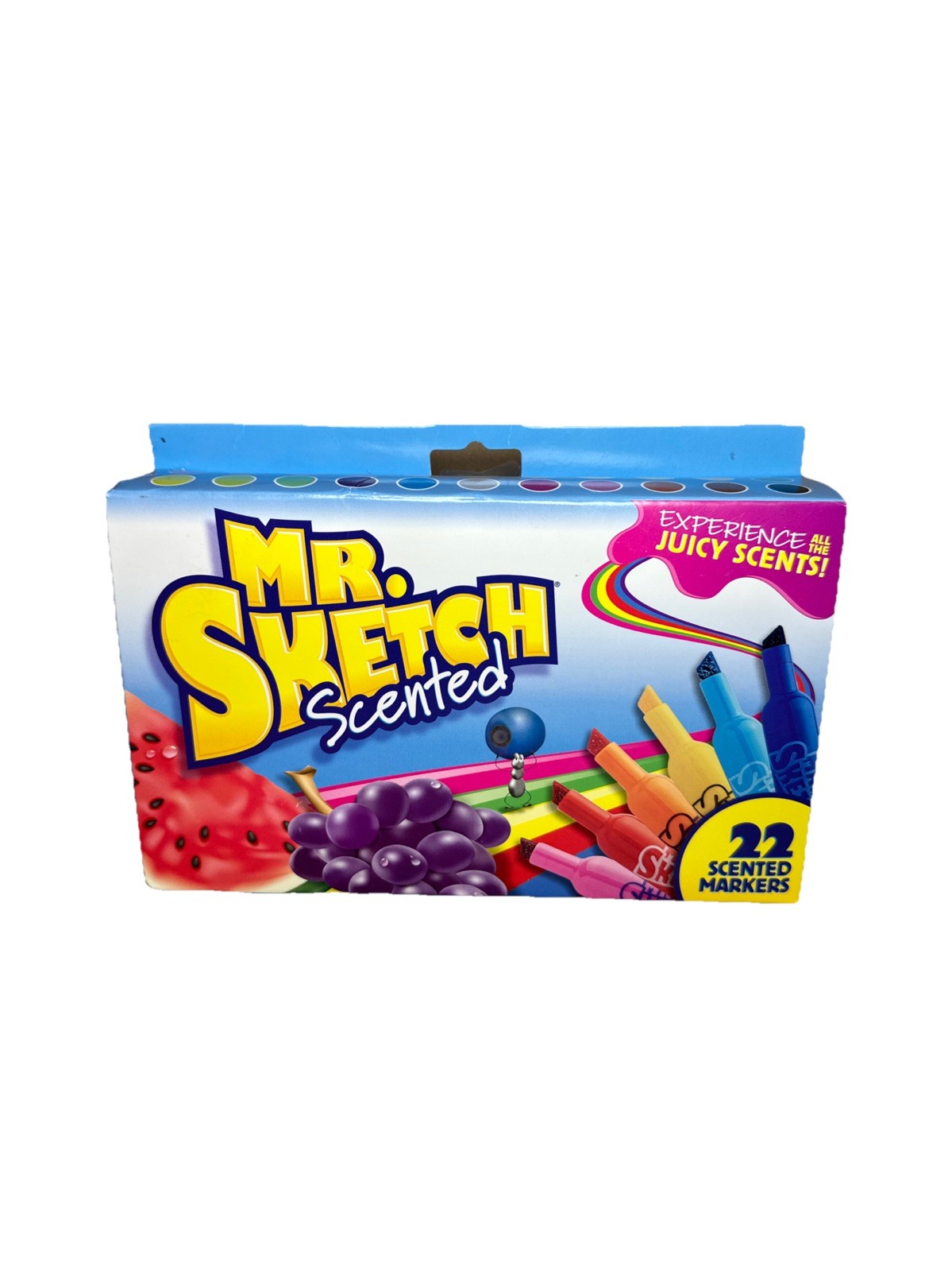 Mr. Sketch Scented Markers, Chisel Tip, Assorted Colors, 22 
