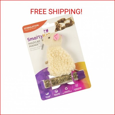 SmartyKat Madcap Mania Refillable Plush Catnip Cat Toy, Includes Catnip Tube - R