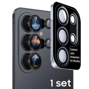 Pour Samsung S26 25 S24 23 + Ultra Ring Camera Verre Protecteur complet HD Effacer