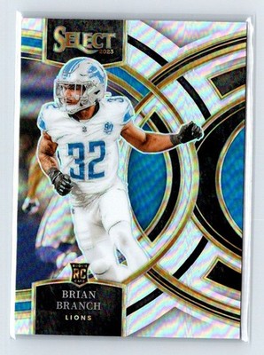 Brian Branch 2023 Select Silver Holo Rc #135