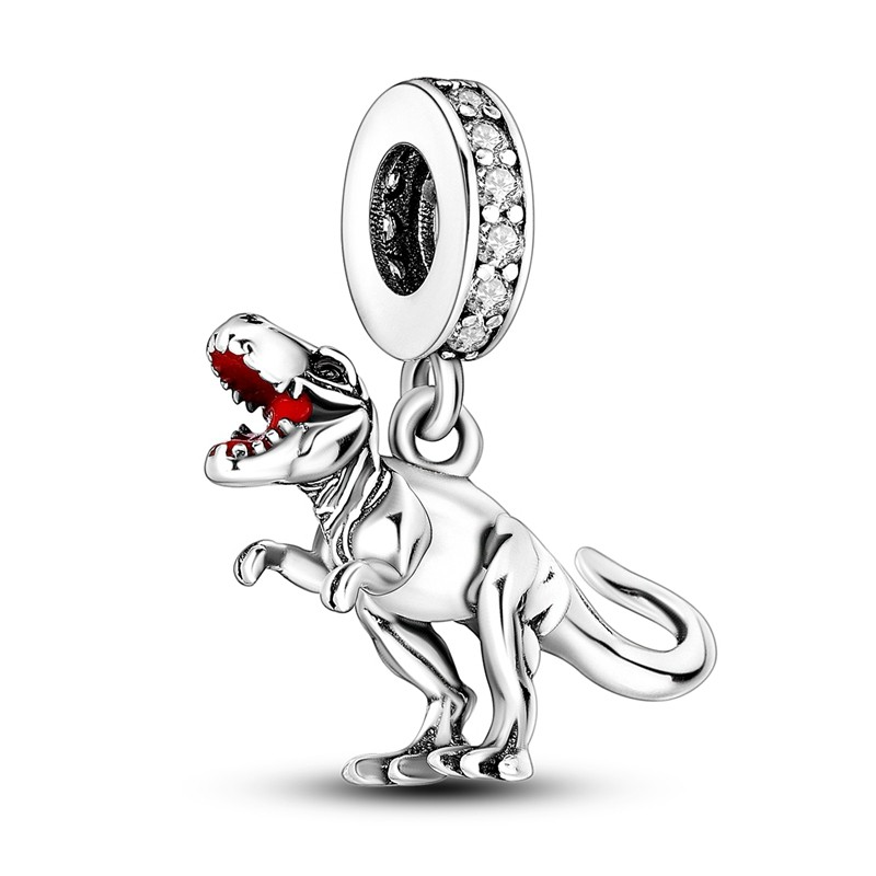 MULA 925 Sterling Silver Equestrian Charm CZ Horse Dog for Women's Bracelet  