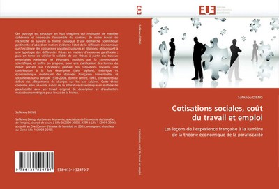 Safikhou Dieng | Cotisations sociales, coût du travail et emploi | Taschenbuch