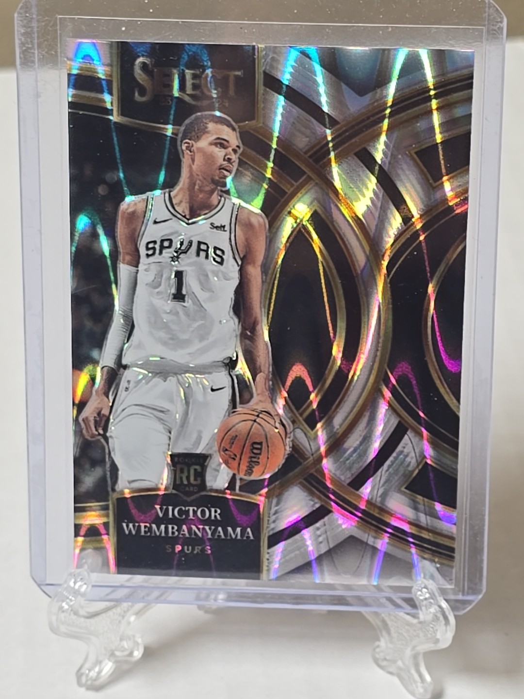 2023-24 Panini Select - Premier Level Victor Wembanyama #121 Tectonic Prizm (RC)