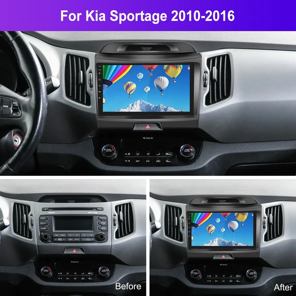 DAB+ Für Kia Sportage 2010-16 Autoradio Android 15 Carplay GPS Navi RDS + Kamera - Bild 4 von 4