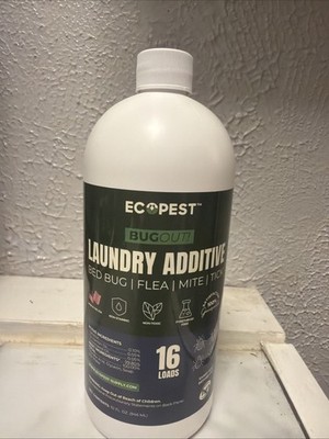 BugOut! Laundry Additive   Natural Detergent Booster for Bed Bug, Mite, Flea, Ti