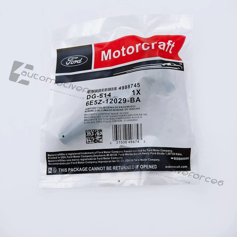 6xIgnition Coils Motorcraft DG514 For Ford Escape Fusion Lincoln Mercury 3.0L V6 Foto 4 de 4