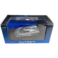 This is an AUTOart 1/43 scale model of the Koenigsegg CCX in Silver Metallic.