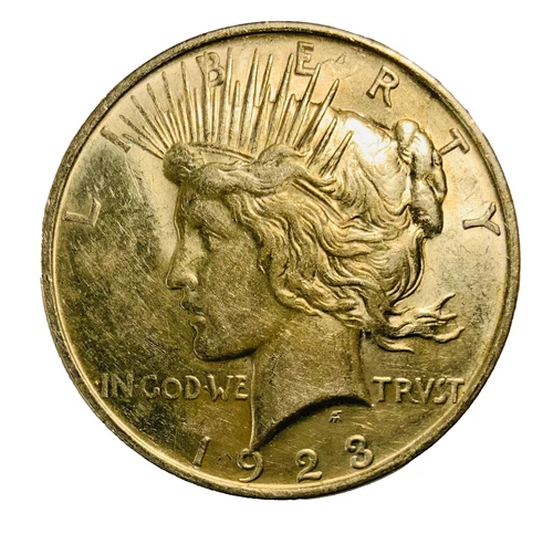 1923 D PEACE DOLLAR AU