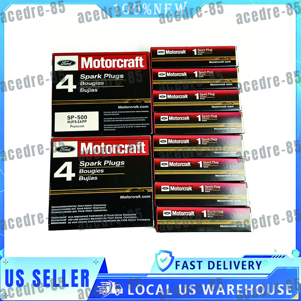 8Pcs OEM MOTORCRAFT SP-509 HJFS-24FP PLATINUM Spark Plugs For Ford Super Duty