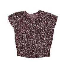 Women's BE Stage floral blouse/top. burgundy Size Small. Flowy