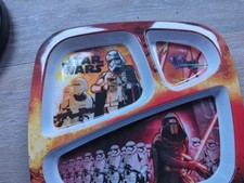 Zak Designs 3 section Divided Child  s Plate Star Wars The Force Awakens