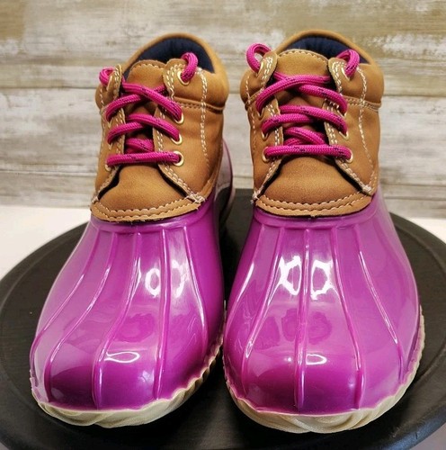 Tommy Hilfiger Women's Pink Waterproof Rain/Duck Boots Size 8 VGC - Picture 9 of 11