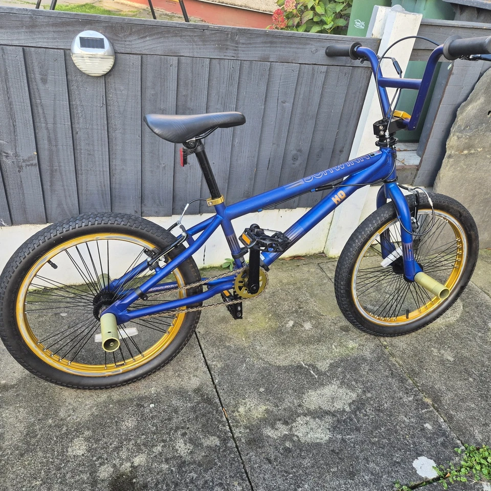 Schwinn Ko 20" BMX Blue and Gold Wheels Free coaster Trick Bike Gyro Brake - Image 4 of 4