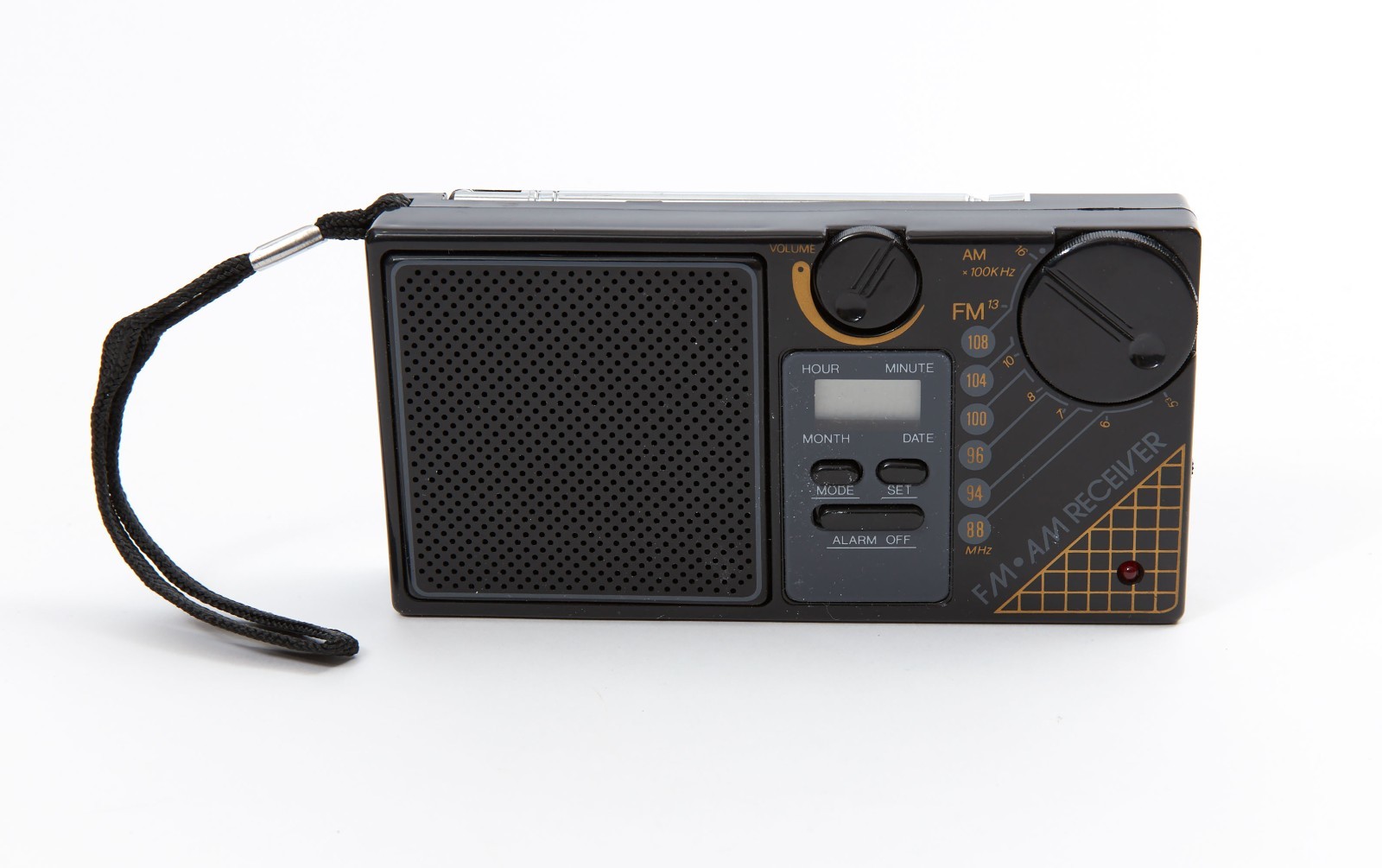 Travelers LCD AM/FM Clock Radio Alarm MFR 88 Headphone Jack photo