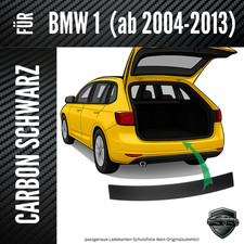 Ladekantenschutz Lackschutzfolie für BMW 1er E81/E82/E87/E88)  3D Carbon Schwarz