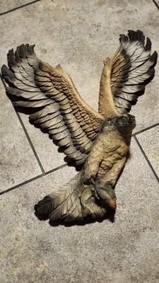 Fraser Art Osprey Fishin Hawk Bossons 1970 Sculpture #6 Vintage Wall Plaque 16'' 