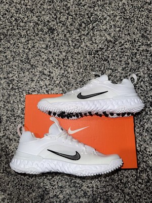 Nike Huarache 9 Elite TF LAX Turf Lacrosse Shoes White FN0310-101 Size 9 New