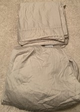 2 Pc Ugg Queen Egyptian Cotton Fitted  Flat Sheets Tan