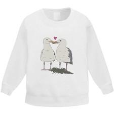 'Kissing Seagulls ' Kid's Sweatshirt / Sweater / Jumper (KW049400)