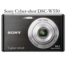 90 New SONY Cyber-shot DSC-W550 Digital Camera W/SD Card Charger Fully Tested