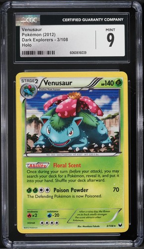 Venusaur graded CGC 9 for sale on eBay
