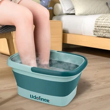 Foot Bath Basin, Foldable & Portable Foot Soak Tub with Massage Acupoint for ...