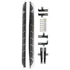 Heavy Duty Side Steps for Infiniti JX35 QX60 13-21 Black Non-Slip Design Pair