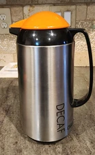 Oggi Brand 34oz/1Lt Thermal Vacuum Carafe 1/2 Turn Twist Top (Decaf)